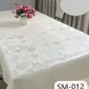 Silver-gray embossed tablecloth, fabric mahjong table mat, PVC Christmas table cloth, waterproof and durable, for home and dining room decoration Application Scenario